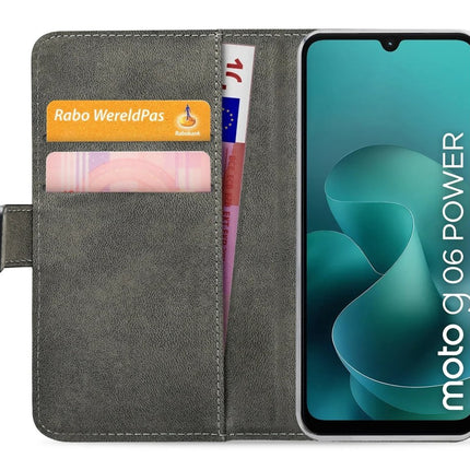 Motorola Moto G06/G06 Power Black Wallet Book Case Wallet Book Case Zwart - Mobilize - Casebump