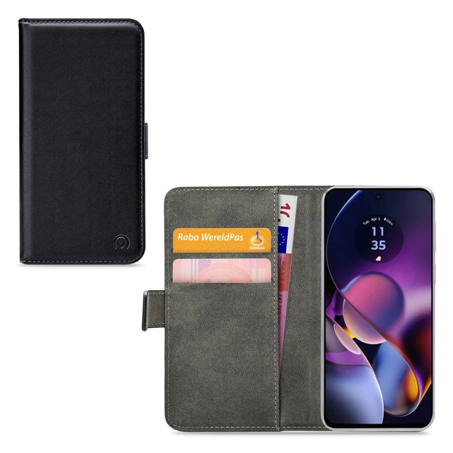 Motorola Moto G54 Power Black Wallet Book Case Wallet Book Case Zwart - Mobilize - Casebump