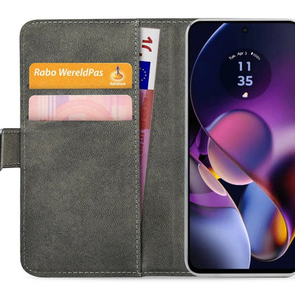 Motorola Moto G54 Power Black Wallet Book Case Wallet Book Case Zwart - Mobilize - Casebump