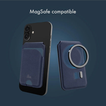 My Style My Style MagSafe Compatible Magnet Card Houder met Stand Function Midnight Blue - Casebump