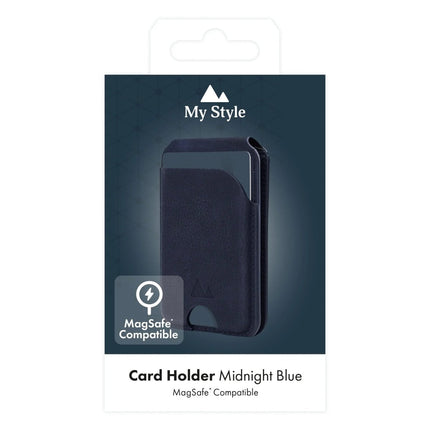 My Style My Style MagSafe Compatible Magnet Card Houder met Stand Function Midnight Blue - Casebump