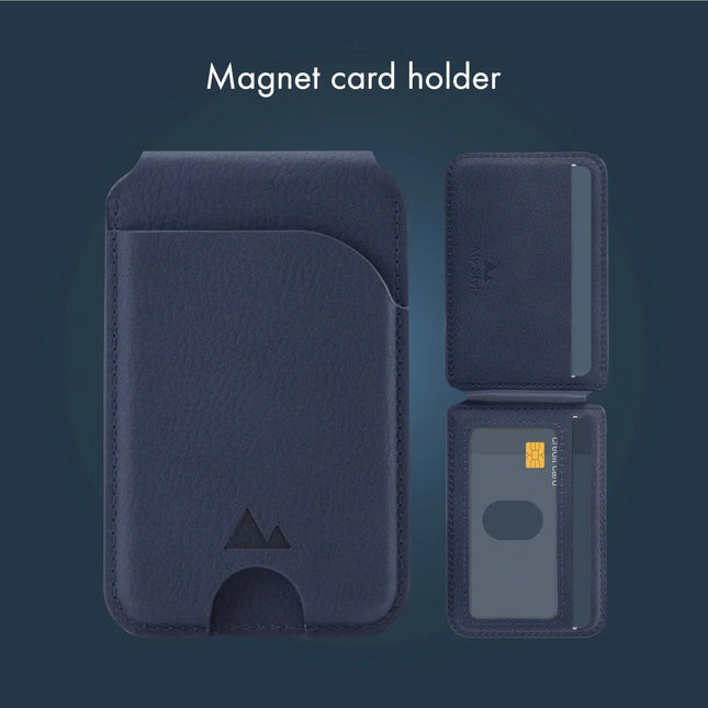 My Style My Style MagSafe Compatible Magnet Card Houder met Stand Function Midnight Blue - Casebump