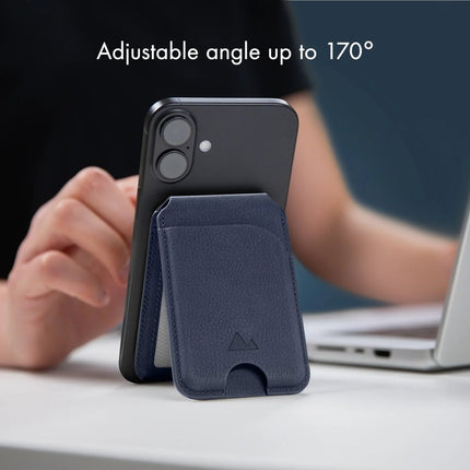 My Style My Style MagSafe Compatible Magnet Card Houder met Stand Function Midnight Blue - Casebump