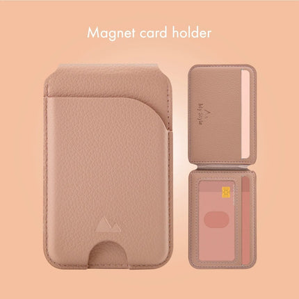 My Style My Style MagSafe Compatible Magnet Card Houder met Stand Function Soft Pink - Casebump