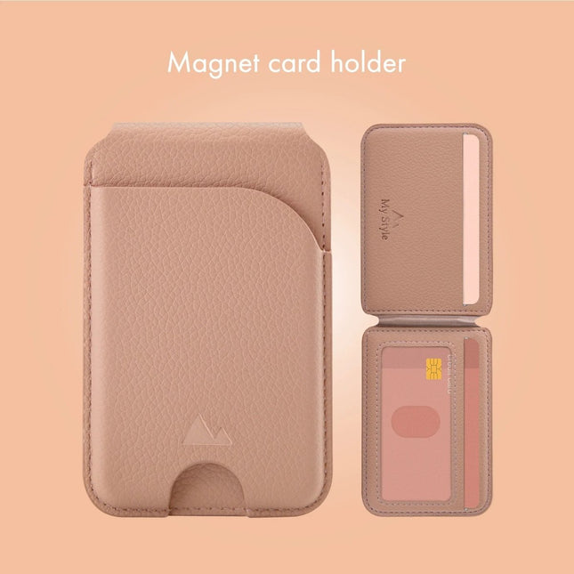 My Style My Style MagSafe Compatible Magnet Card Houder met Stand Function Soft Pink - Casebump