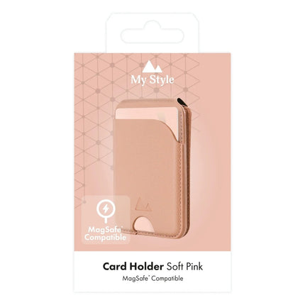 My Style My Style MagSafe Compatible Magnet Card Houder met Stand Function Soft Pink - Casebump
