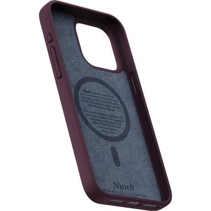 Njord Collections Case iPhone 15 Pro Max - Zalm Leder - Rust