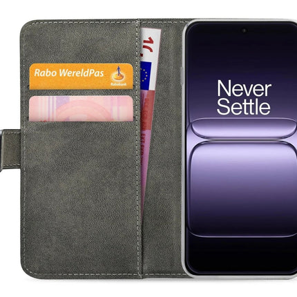 OnePlus 13S Black Wallet Book Case Wallet Book Case Zwart - Mobilize - Casebump
