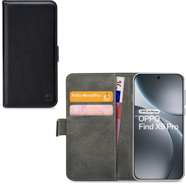 Oppo Find X9 Pro Black Wallet Book Case Wallet Book Case Zwart - Mobilize - Casebump
