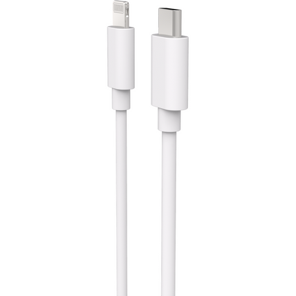 Essential 20W USB-C PD Adapter + USB-C to Lightning Cable - 150cm - White