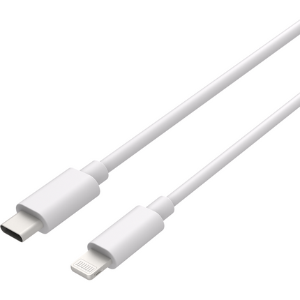 Essential 20W USB-C PD Adapter + USB-C to Lightning Cable - 75cm - White