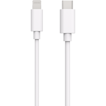 Essential 20W USB-C PD Adapter + USB-C to Lightning Cable - 75cm - White
