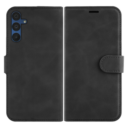 Samsung Galaxy A15 / A15 5G Premium Wallet Case - Black