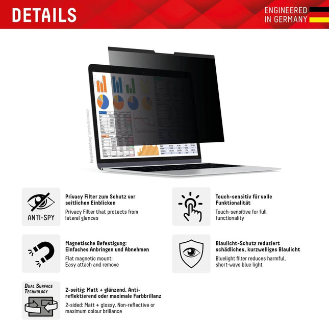 Privacy Screenprotector - Displex - Casebump