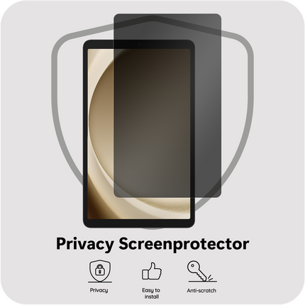 Samsung Galaxy Tab A11 / A9 Privacy Tempered Glass - Screenprotector