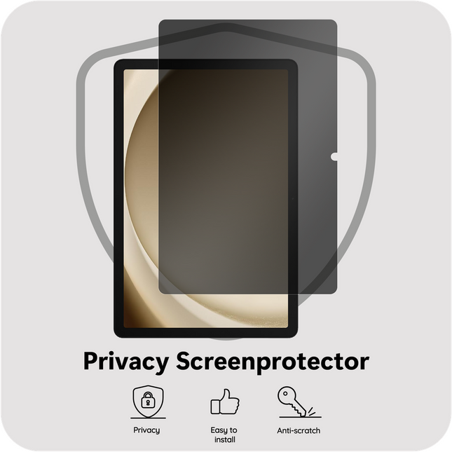 Samsung Galaxy Tab A11 Plus / A9 Plus Privacy Tempered Glass - Screenprotector