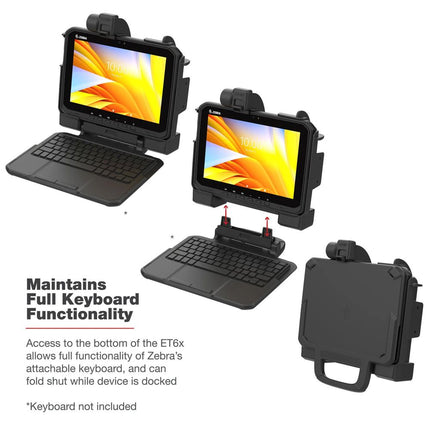 RAM Mounts - Powered Dock for Zebra ET6x - RAM-HOL-ZE25PU