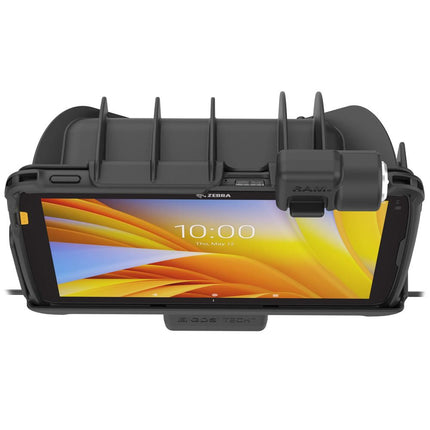 RAM Mounts - Locking RAM Tough-Dock Power + Data for Zebra ET4x 10 inch - RAM-HOL-ZE21PDKLU