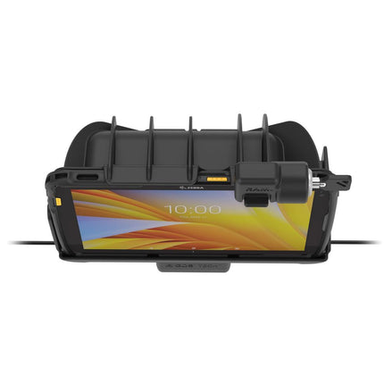 RAM Mounts - Locking RAM Tough-Dock Power + Data for Zebra ET4x 10 inch - RAM-HOL-ZE21PDKLU