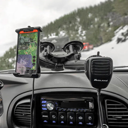 RAM Mounts - Quick-Grip 15W Waterproof Wireless Charging Holder with Ball - B-Size - RAM-HOL-UN14WB