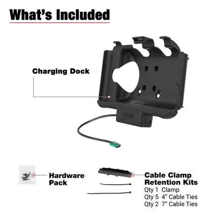 RAM Mounts - USB-C Powered Dock for Samsung Tab Active5 & 3 - RAM-HOL-SAM60CPU