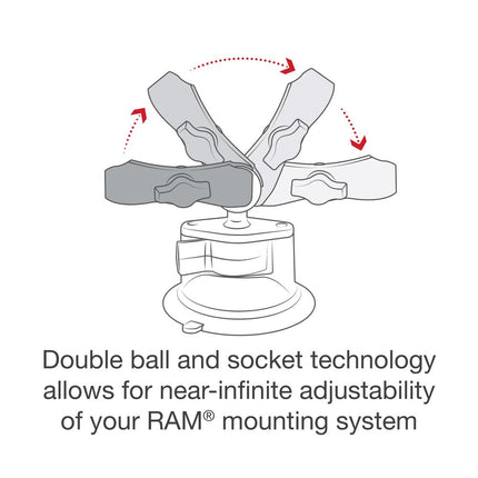 RAM Mounts - X-Grip Phone Mount with RAM Twist-Lock Suction Cup Base - RAM-B-166-UN7U