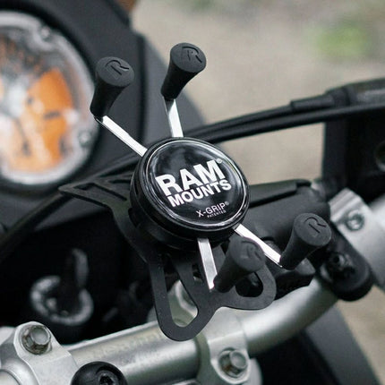 RAM Mounts - X-Grip Phone Mount with Handlebar U-Bolt Base - Short - RAM-B-149Z-A-UN7U