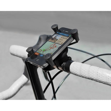 RAM® X-Grip® Large Phone Mount with RAM® EZ-On/Off™ Bicycle Mount (Black) - Casebump