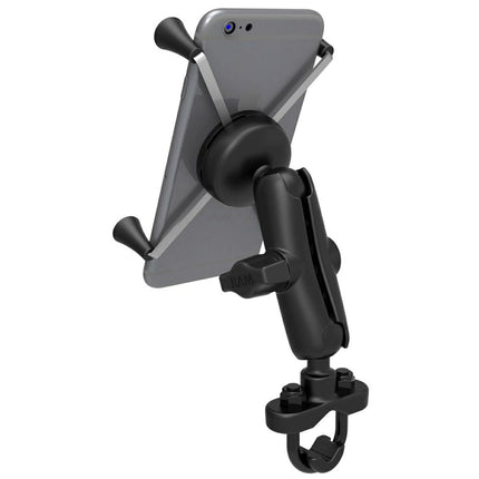 RAM Mounts X-Grip Large Phone Mount with Handlebar U-Bolt Base - Short