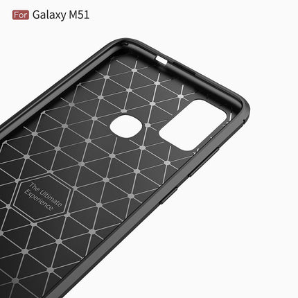 Samsung Galaxy M51 - Rugged Soft TPU Case - Black