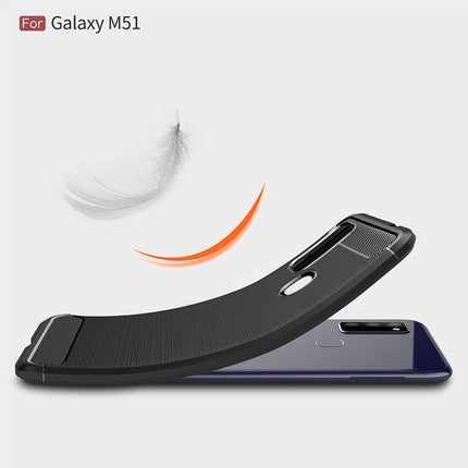 Samsung Galaxy M51 - Rugged Soft TPU Case - Black