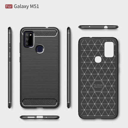 Samsung Galaxy M51 - Rugged Soft TPU Case - Black