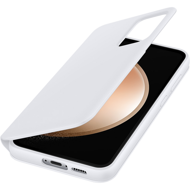 Samsung Galaxy S23 FE - Smart View Wallet Case - White - EF-ZS711CWEGWW