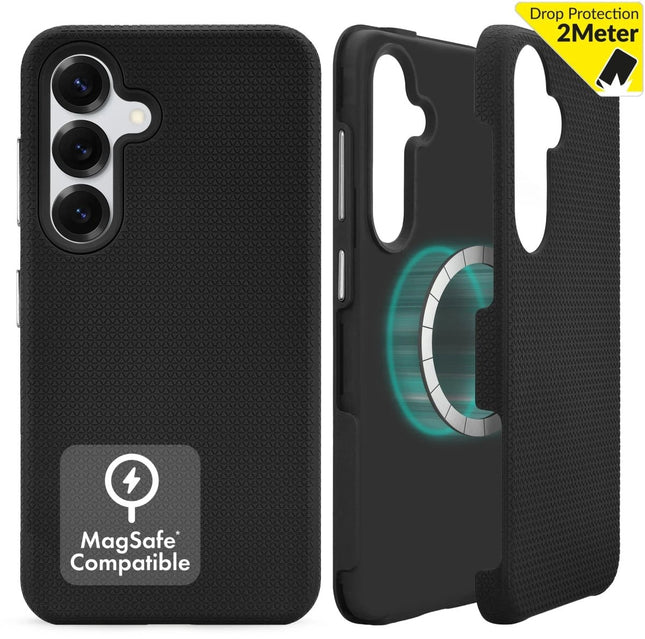 Samsung Galaxy S24 5G/S25 5G Black MagSafe Hoesje MagSafe Hoesje Zwart - My Style - Casebump