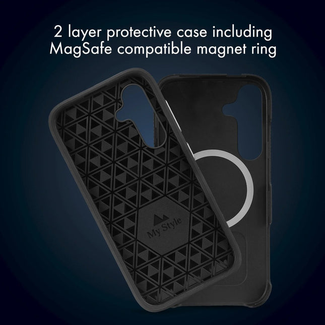 Samsung Galaxy S24 5G/S25 5G Black MagSafe Hoesje MagSafe Hoesje Zwart - My Style - Casebump