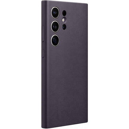 Samsung Galaxy S24 Ultra Vegan Leather Cover (Dark Violet) - GP-FPS928HCAVW - Casebump