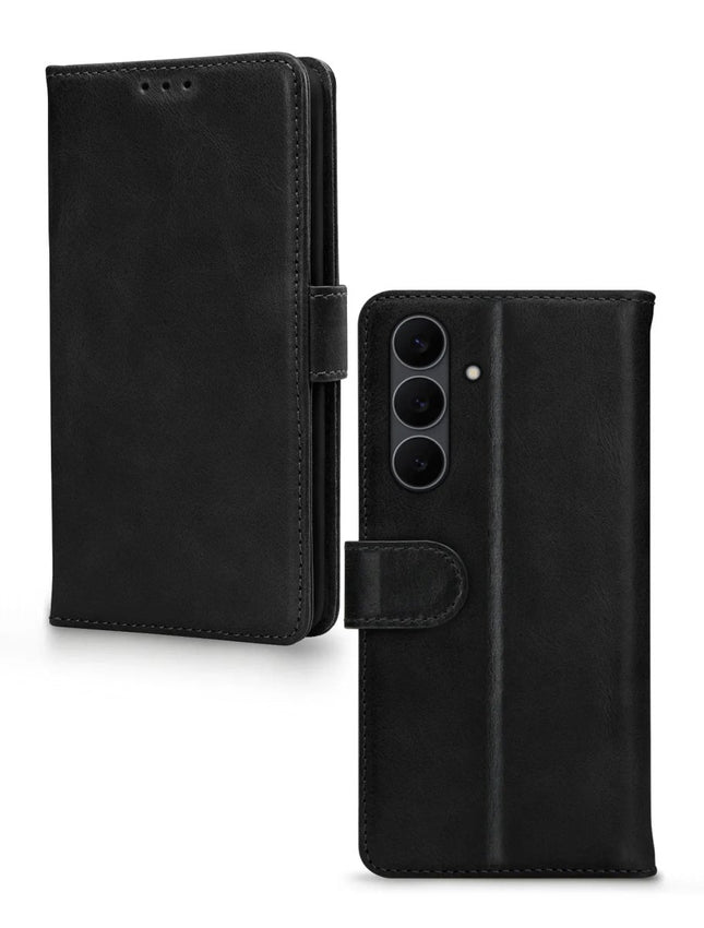 Samsung Galaxy S25 Fe Black Wallet Book Case Wallet Book Case Zwart - Mobilize - Casebump