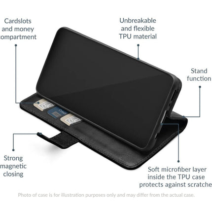 Samsung Galaxy S25 Fe Black Wallet Book Case Wallet Book Case Zwart - Mobilize - Casebump