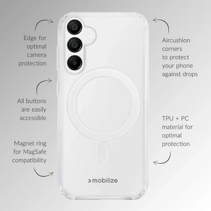Samsung Galaxy S25 Fe Clear MagSafe Hoesje MagSafe Hoesje Transparant - Mobilize - Casebump