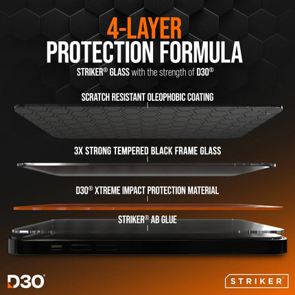 Samsung Galaxy S25 Fe Zwart Glass Zwart Frame Screenprotector - Samsung - Zwart - Casebump