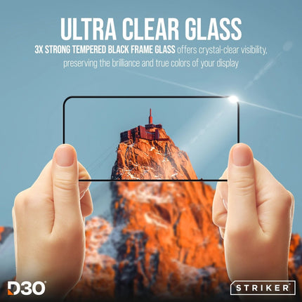 Samsung Galaxy S25 Fe Zwart Glass Zwart Frame Screenprotector - Samsung - Zwart - Casebump