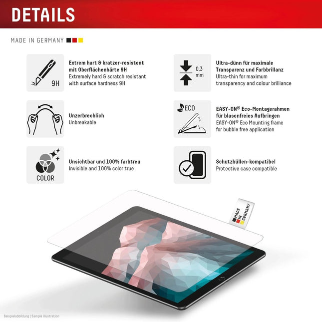 Samsung Galaxy Tab S11 Glass Screenprotector - Displex - Casebump
