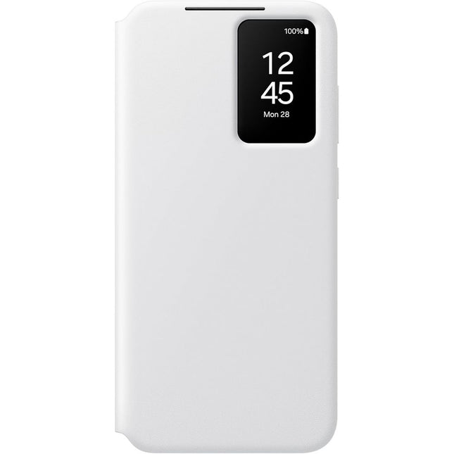 Samsung Galaxy S24 FE - Smart View Wallet Case - White - EF-ZS721CWEGWW