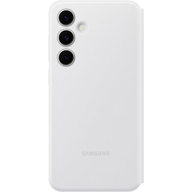 Samsung Galaxy S24 FE - Smart View Wallet Case - White - EF-ZS721CWEGWW