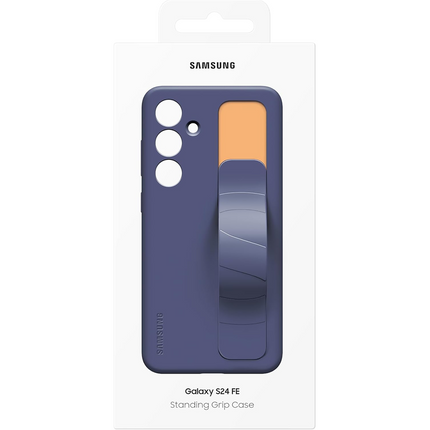 Samsung Galaxy S24 FE- Standing Grip Case - Blue Black EF-GS721CNEGWW