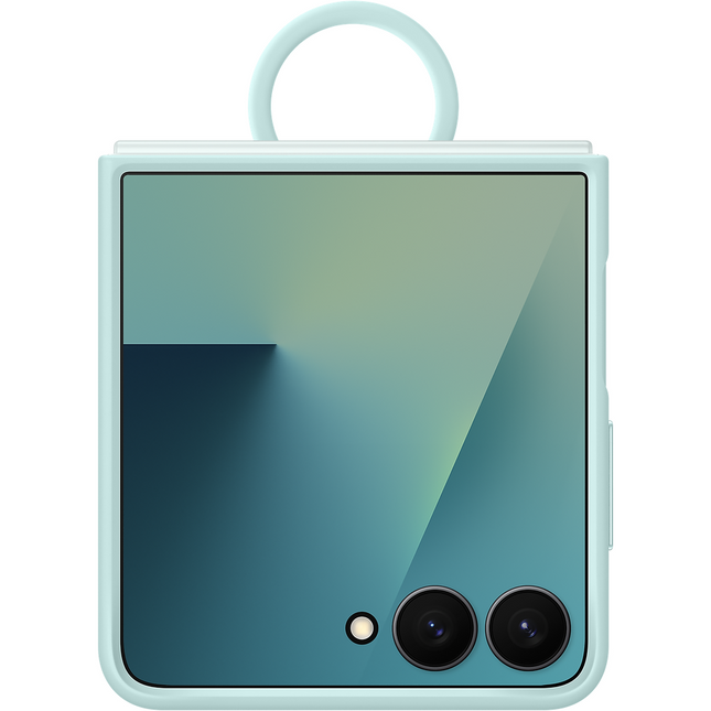 Samsung Galaxy Z Flip7 - Silicone Cover with Ring - Mint - EF-PF766TMEGWW