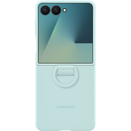 Samsung Galaxy Z Flip7 - Silicone Cover with Ring - Mint - EF-PF766TMEGWW