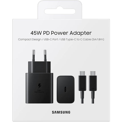 Samsung 45W USB-C Power Adapter - Black - EP-T4510XBEGEU