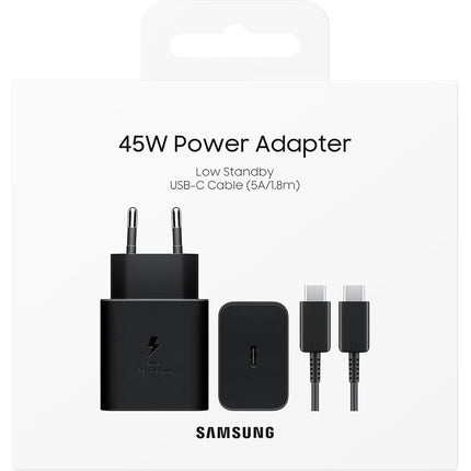 Samsung 45W USB-C Power Adapter - Black - EP-T4511XBEGEU