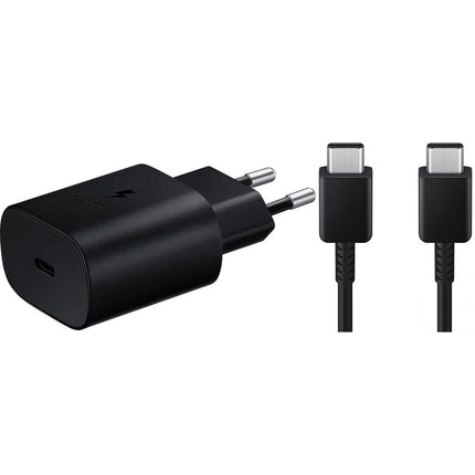 Samsung 25W USB-C Adapter - Black - GP-PTU021SOABQ/GP-TOU021RFBBW - TA800 - (bulk packed)